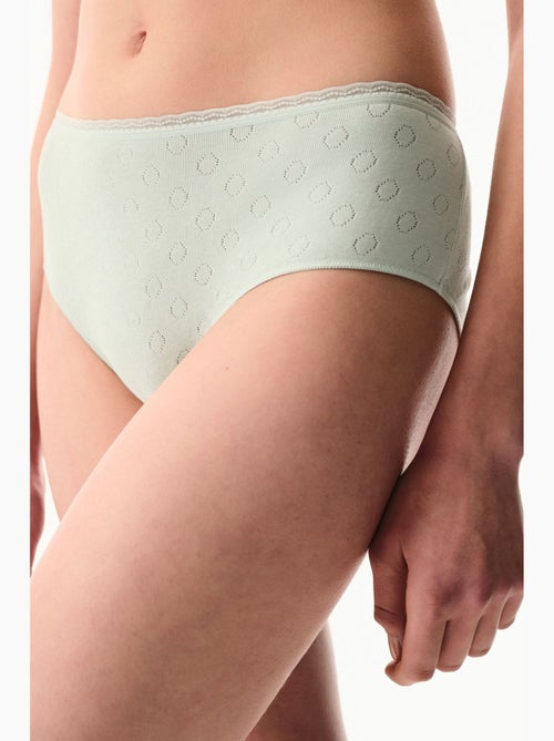 Pointel floral hipster penti - Kiabi Pointel floral hipster penti - Kiabi