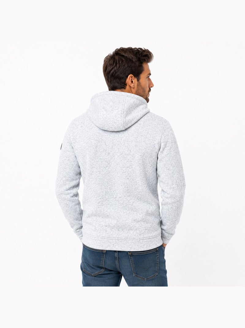 Polar em malha com capuz talerteoral – kaporal Branco - Kiabi