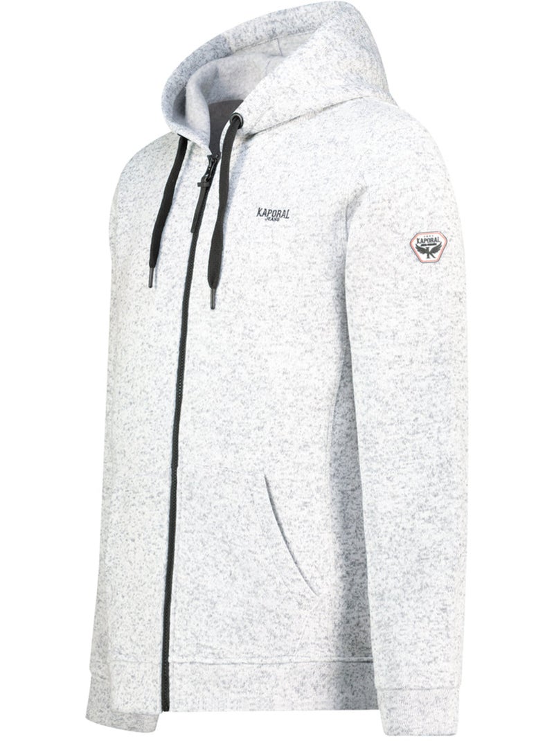 Polar em malha com capuz talerteoral – kaporal Branco - Kiabi