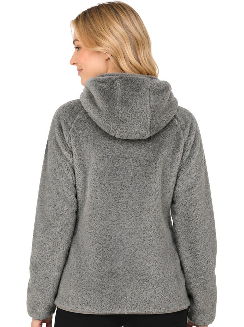 Polar quente de inverno com capuz toscanaoral – kaporal Cinza claro - Kiabi