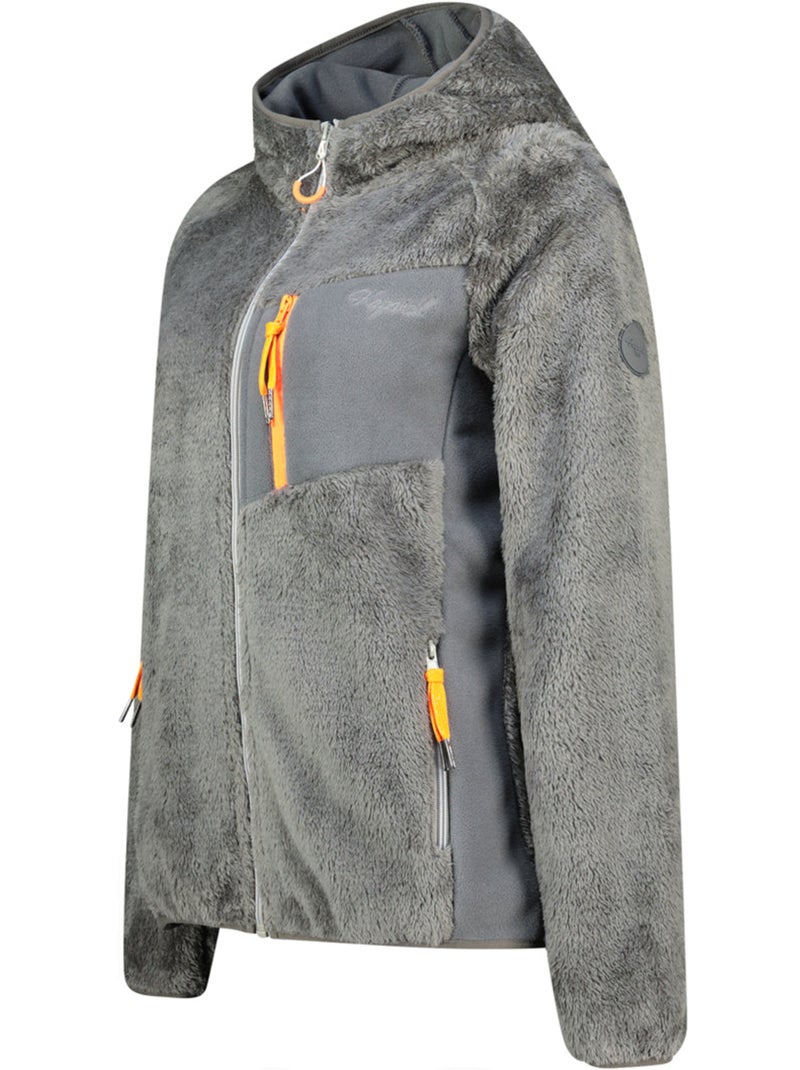 Polar quente de inverno com capuz toscanaoral – kaporal Cinza claro - Kiabi