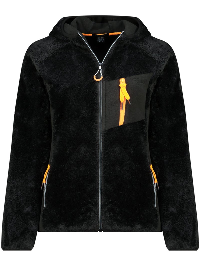 Polar quente de inverno com capuz toscanaoral – kaporal Preto - Kiabi