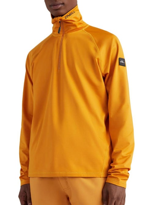 Polares de Homem O'Neill Clime Laranja com Gola e Fecho 1/4 - Kiabi