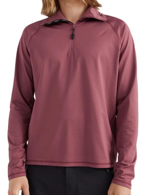 Polares de Homem O'Neill Clime Rosa com Gola e Fecho 1/4 - Kiabi