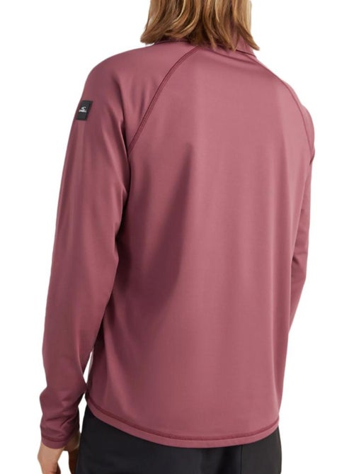 Polares de Homem O'Neill Clime Rosa com Gola e Fecho 1/4 - Kiabi