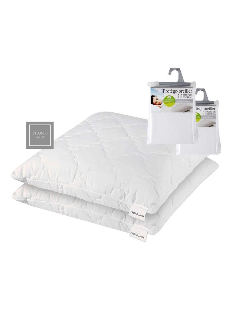 Poliéster flocon mémoire de forme promo linge Branco - Kiabi