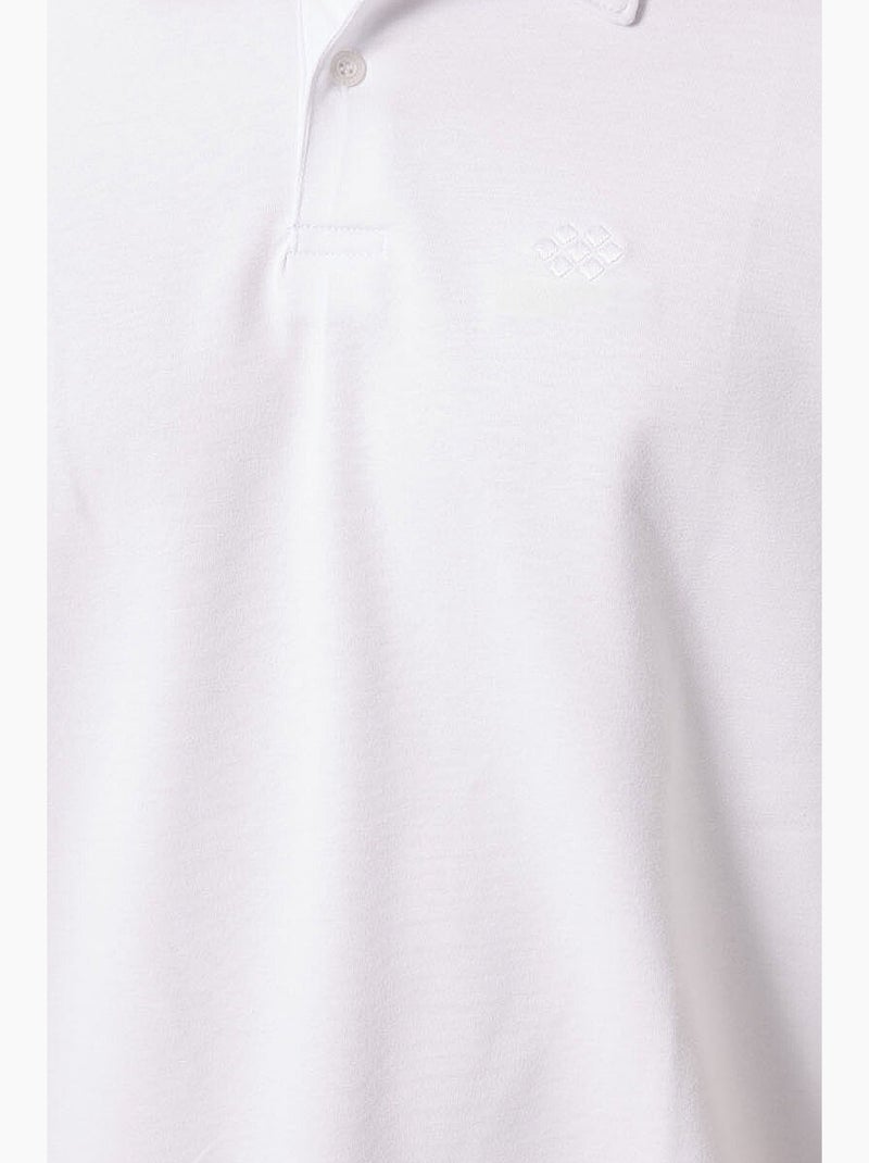 Polo algodão elastano tommy Branco - Kiabi
