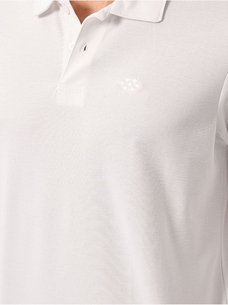 Polo algodão elastano tommy Branco sujo - Kiabi