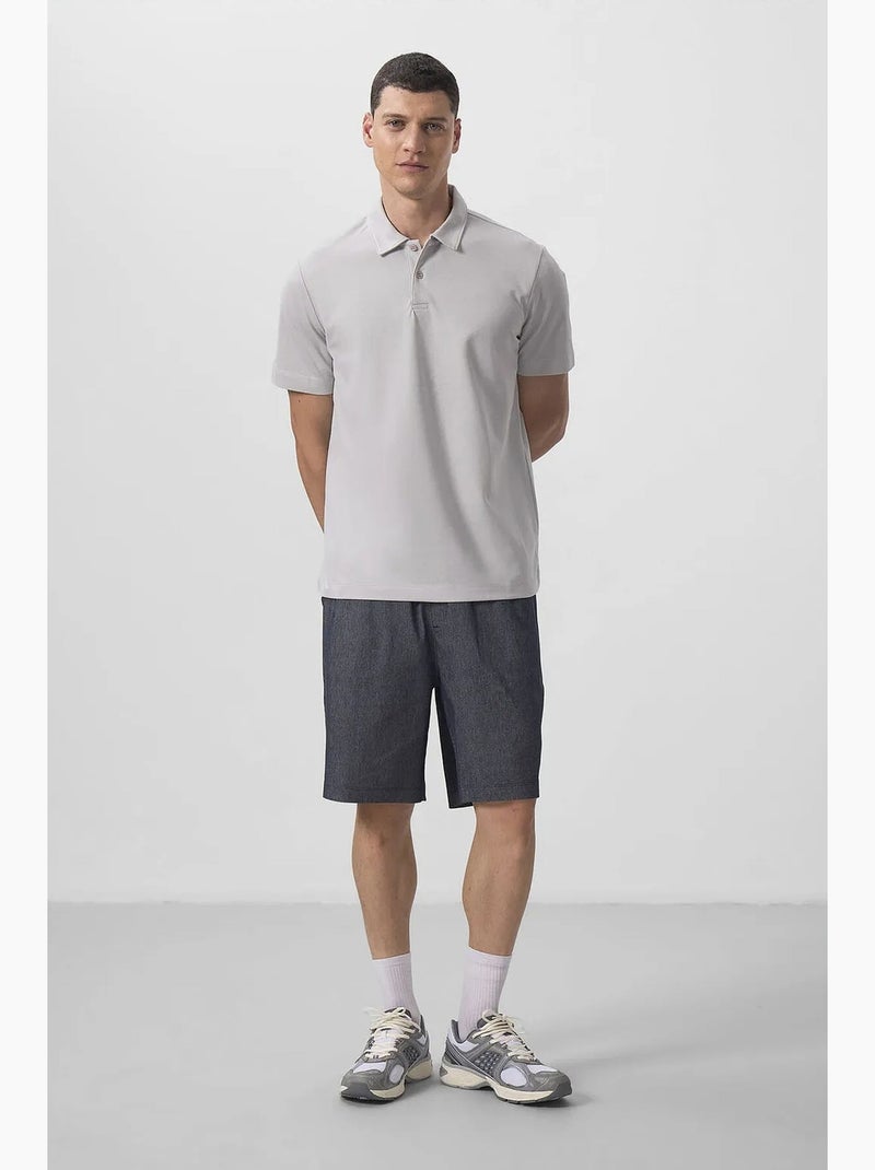 Polo algodão elastano tommy Cinza claro - Kiabi