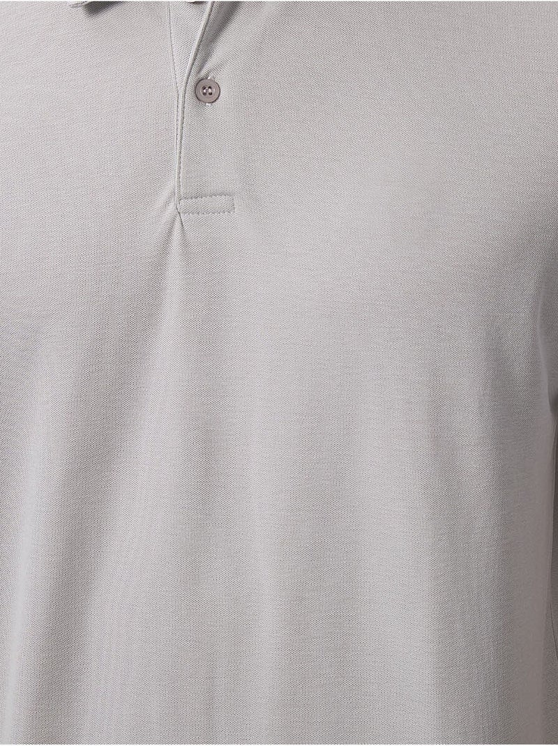 Polo algodão elastano tommy Cinza claro - Kiabi