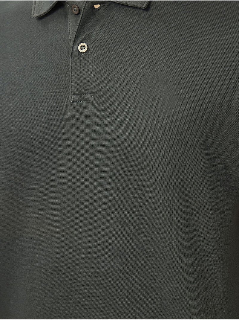 Polo algodão elastano tommy Verde escuro - Kiabi