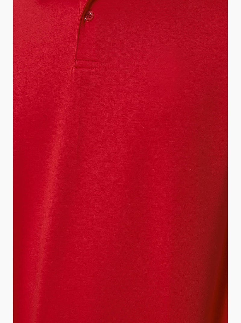 Polo algodão elastano tommy Vermelho - Kiabi