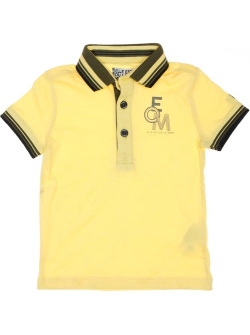 Polo amarelo para menino eom bonzai - Kiabi Polo amarelo para menino eom bonzai - Kiabi