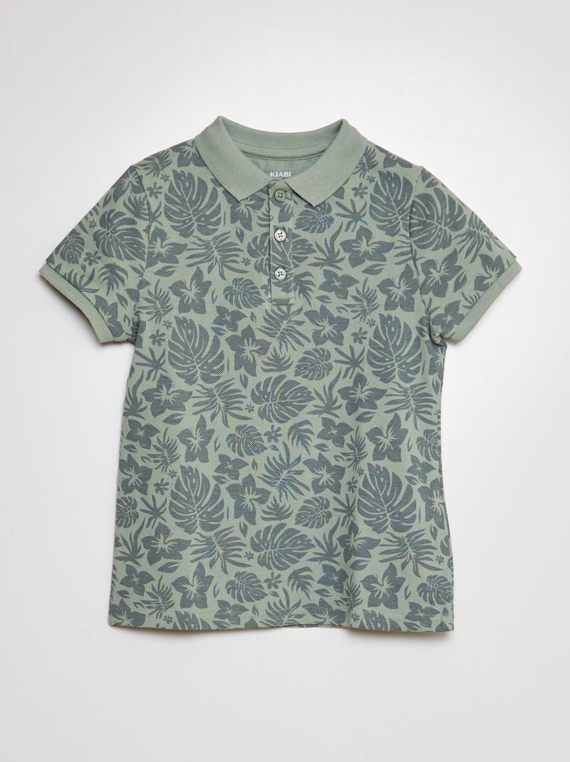 Polo às riscas AZUL - Kiabi