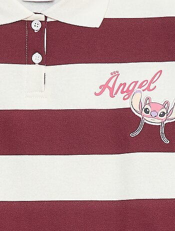 Polo às riscas com estampado 'Angel' 'Disney'