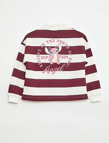 Polo às riscas com estampado 'Angel' 'Disney'