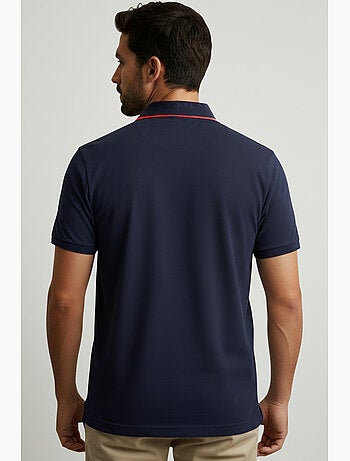 Polo azul-marinho seleção francesa de râguebi ? Coleção yannick ? Licença oficial ffr