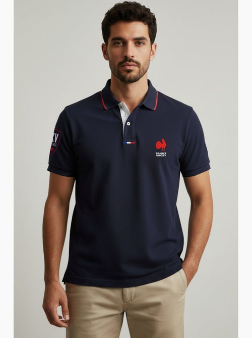 Polo azul-marinho seleção francesa de râguebi ? Coleção yannick ? Licença oficial ffr - Kiabi Polo azul-marinho seleção francesa de râguebi ? Coleção yannick ? Licença oficial ffr - Kiabi