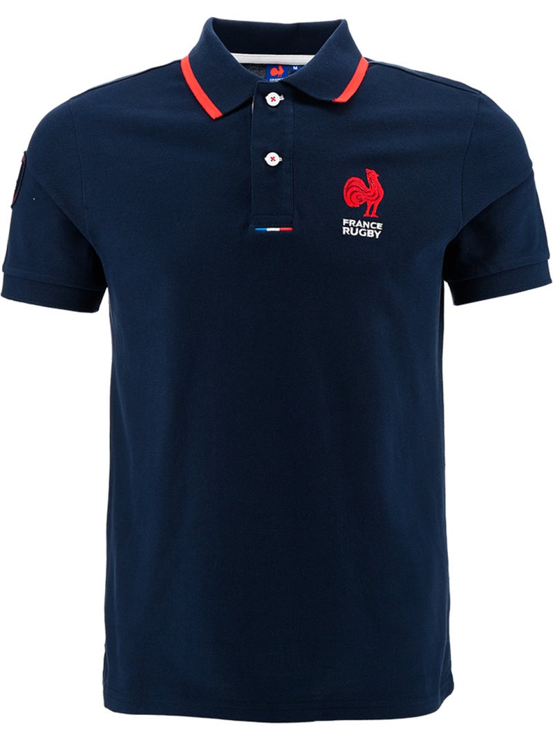 Polo azul-marinho seleção francesa de râguebi ? Coleção yannick ? Licença oficial ffr Azul - Kiabi