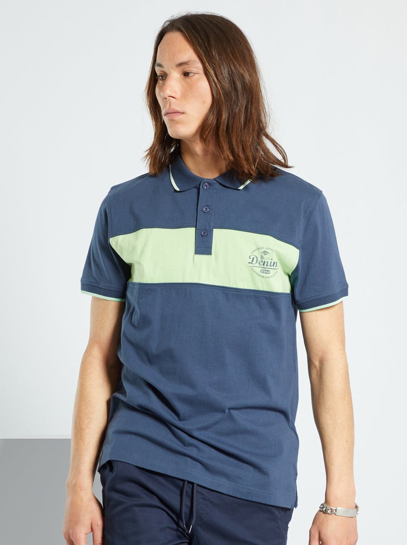 Polo Azul Marinho - Kiabi