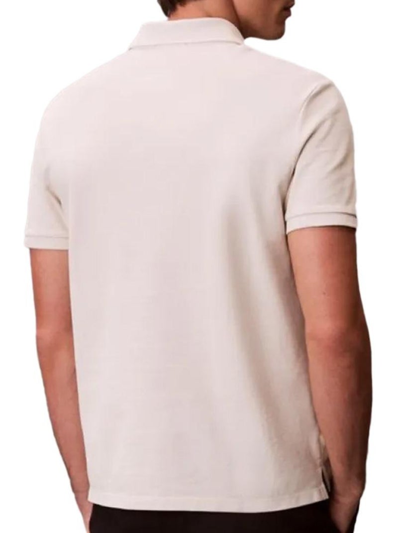 Polo bege calvin klein jeans monogram pique para homem Bege - Kiabi