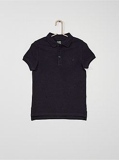 Polo bordado de conceção ecológica - Kiabi