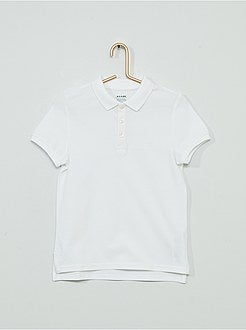 Polo bordado de conceção ecológica - Kiabi