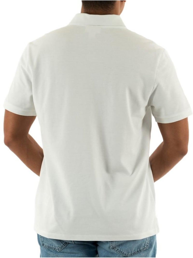 Polo branco calvin klein jeans monogram piqué para homem Branco - Kiabi
