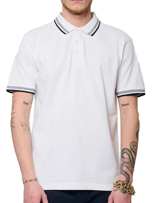 Polo Branco Masculino Kaporal JARODE25 - Kiabi Polo Branco Masculino Kaporal JARODE25 - Kiabi