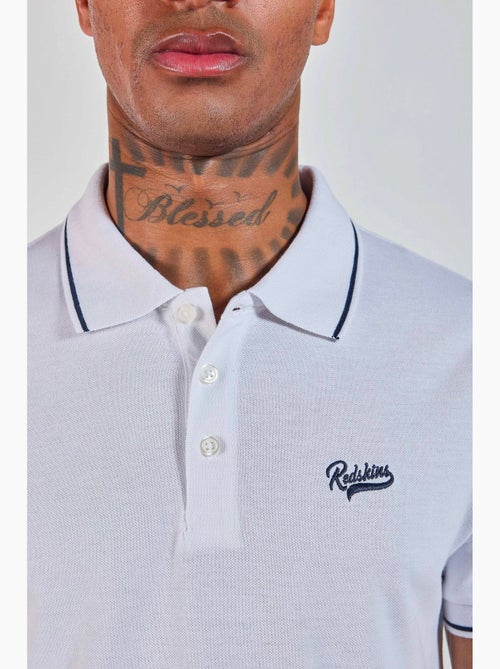 Polo Branco Masculino Redskins R231040 - Kiabi Polo Branco Masculino Redskins R231040 - Kiabi