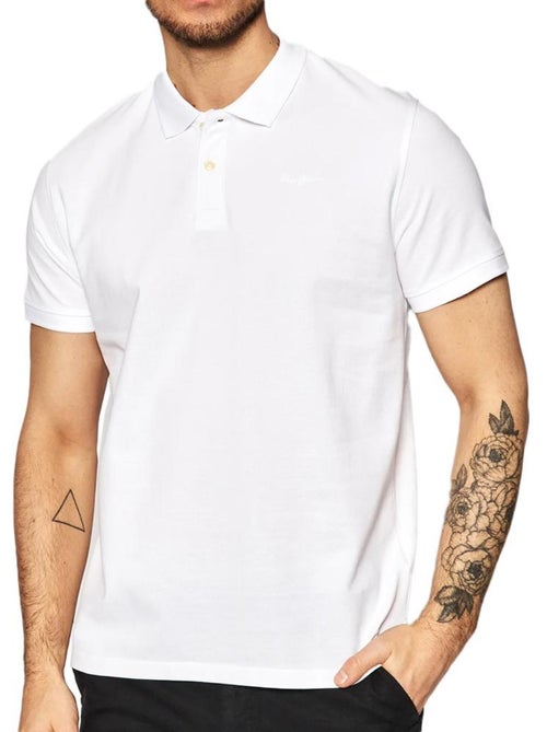 Polo Branco Pepe Jeans Vincent para Homem - Kiabi Polo Branco Pepe Jeans Vincent para Homem - Kiabi