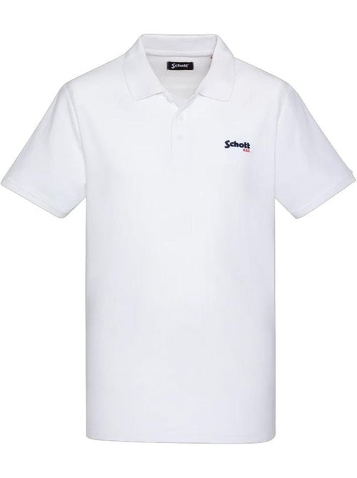 Polo Branco Schott PS0022 para Homem - Kiabi Polo Branco Schott PS0022 para Homem - Kiabi