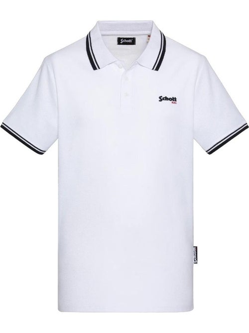 Polo Branco Schott PSWILL2 para Homem - Kiabi Polo Branco Schott PSWILL2 para Homem - Kiabi
