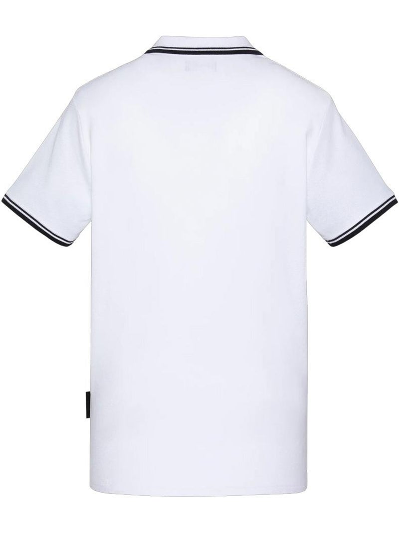 Polo Branco Schott PSWILL2 para Homem Branco - Kiabi