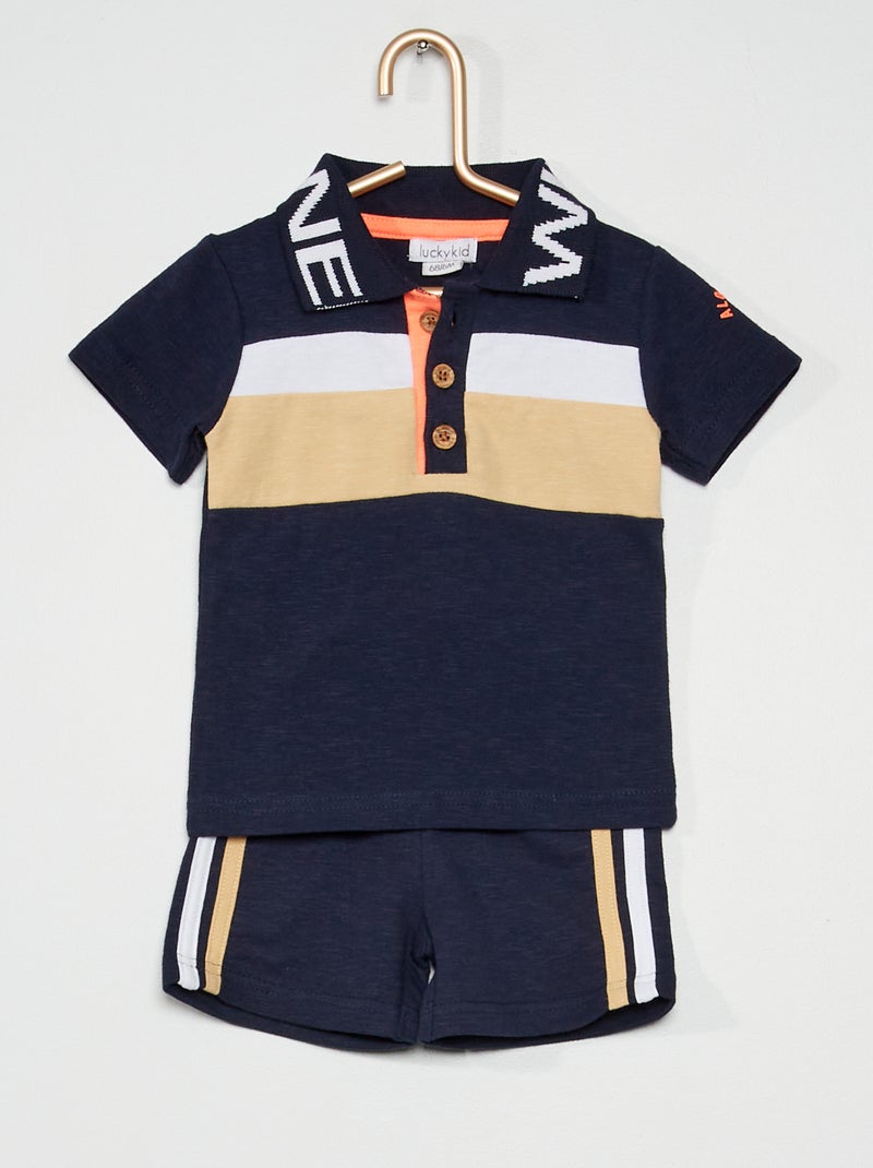 Polo + calções BEGE - Kiabi