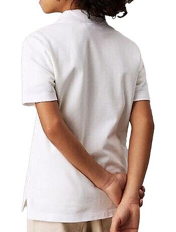 Polo Calvin Klein Jeans Essencial Branco para Rapaz IB0IB02486