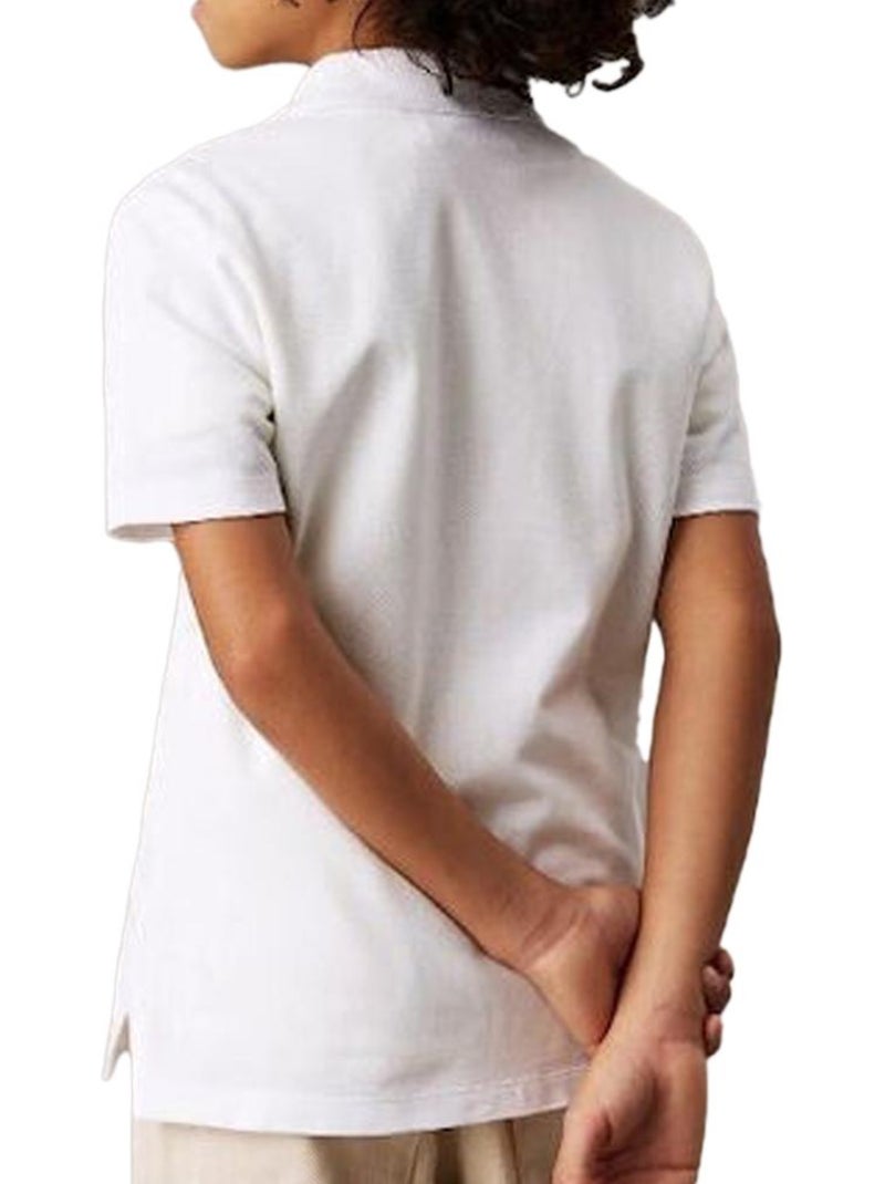 Polo Calvin Klein Jeans Essencial Branco para Rapaz IB0IB02486 Branco - Kiabi
