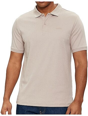 Polo calvin klein jeans k10k111657 taupe para homem