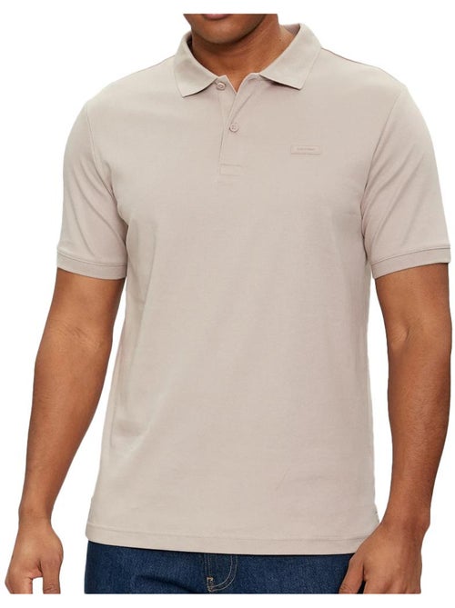 Polo Calvin Klein Jeans K10K111657 Taupe para Homem - Kiabi Polo Calvin Klein Jeans K10K111657 Taupe para Homem - Kiabi