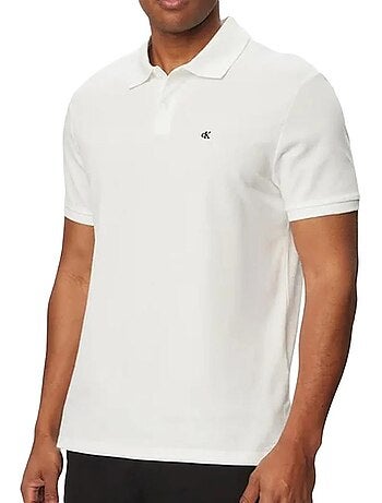 Polo calvin klein jeans monogram pique azul claro para homem