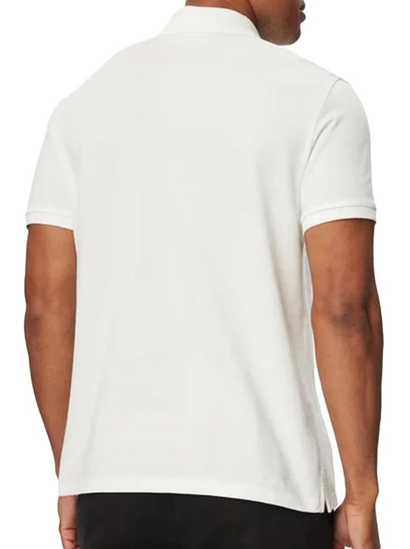 Polo calvin klein jeans monogram piqué branco para homem Branco - Kiabi