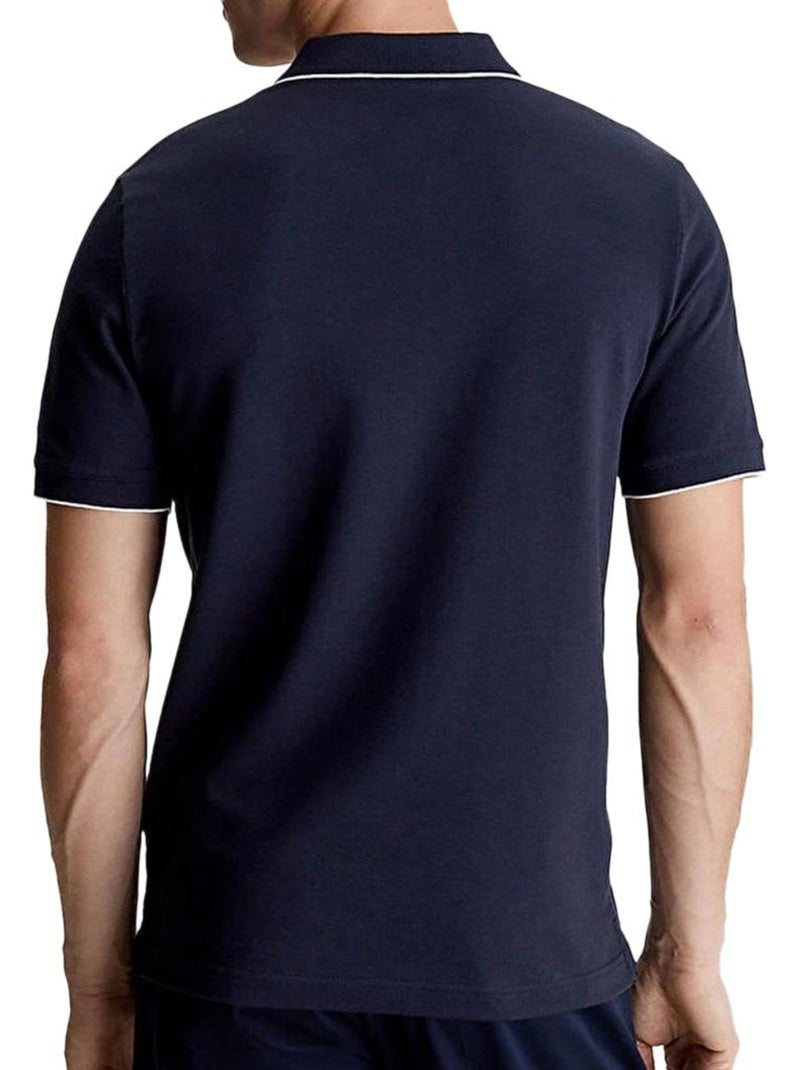 Polo Calvin Klein Jeans Piqué Tippin para Homem Azul Marinho Azul-marinho - Kiabi