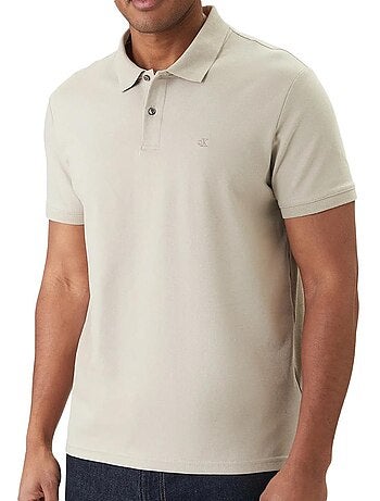 Polo Calvin Klein Jeans Refined Bege para Homem