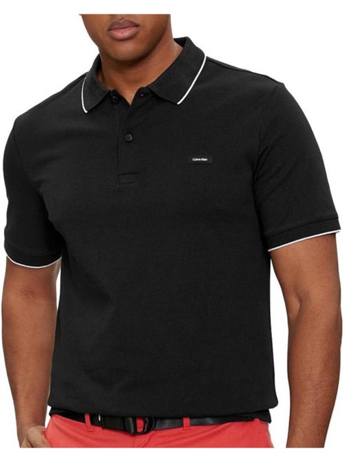 Polo Calvin Klein Jeans Stretch Preto para Homem - Kiabi Polo Calvin Klein Jeans Stretch Preto para Homem - Kiabi