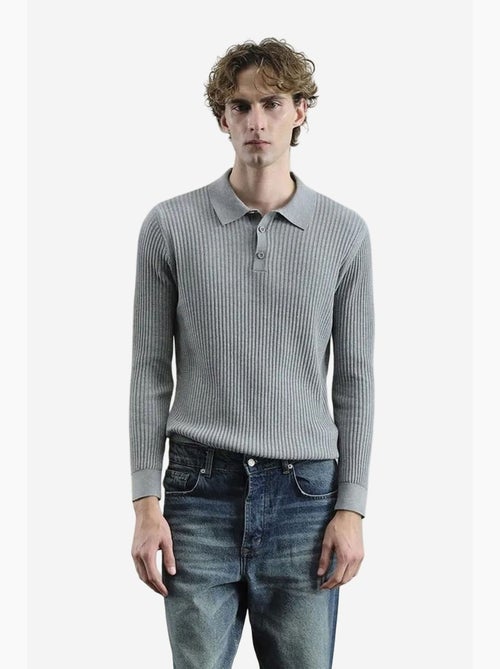 Polo canelado ajustado giesto - Kiabi Polo canelado ajustado giesto - Kiabi