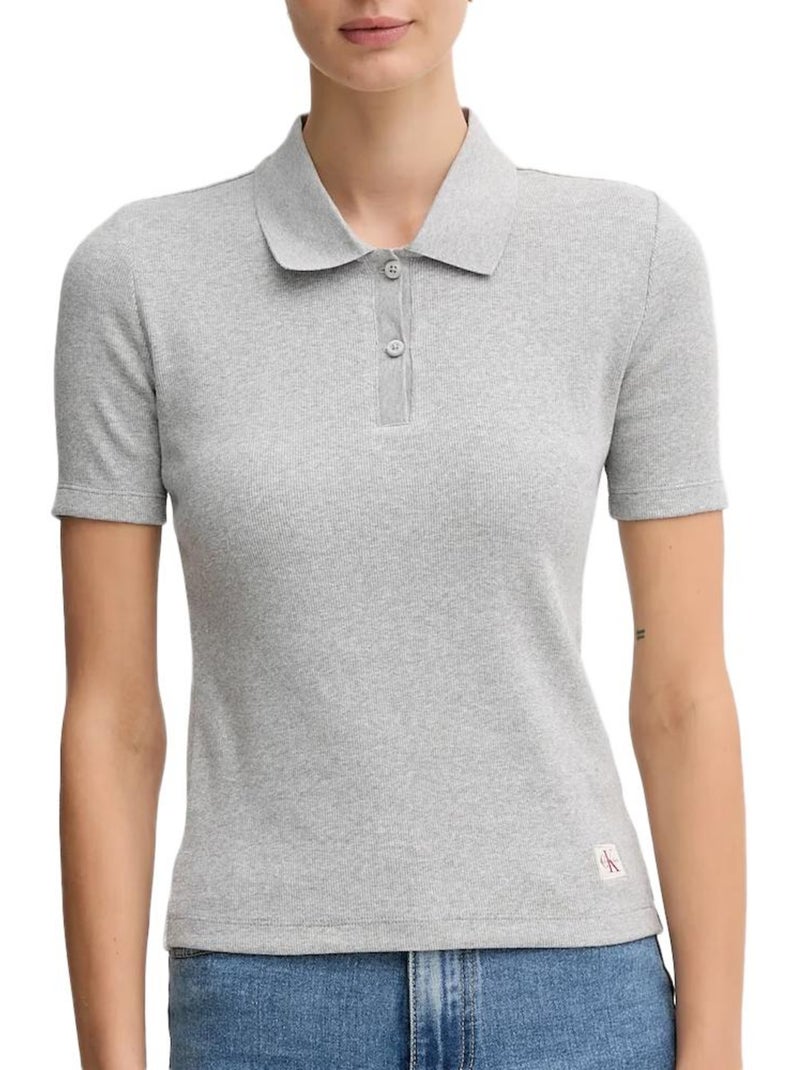 Polo Cinzento Calvin Klein Jeans para Mulher LV047C907G Cinza-prateado - Kiabi