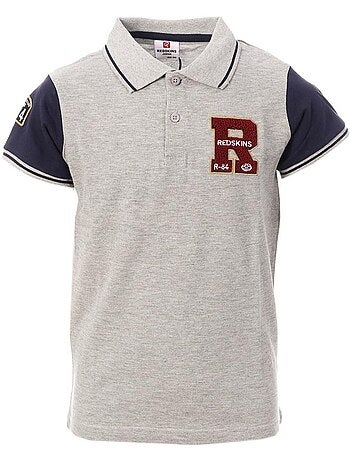 Polo Redskins para Menino Branco e Azul-Marinho PO3044
