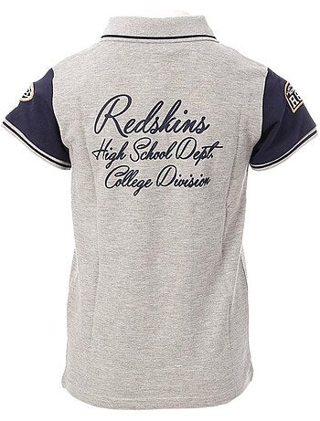 Polo Redskins para Menino Branco e Azul-Marinho PO3044