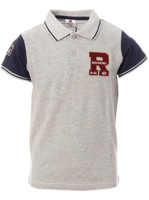 Polo Cinzento para Menino Redskins PO3044 - Kiabi Polo Cinzento para Menino Redskins PO3044 - Kiabi