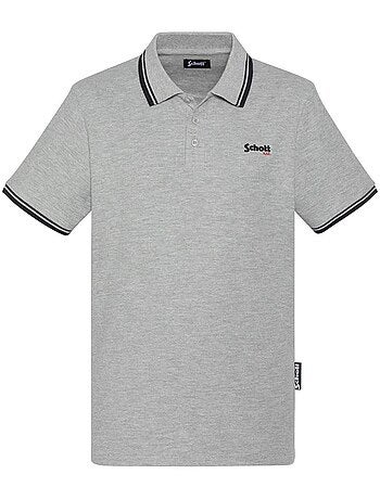 Polo Branco Schott PSWILL2 para Homem
